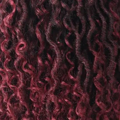 ( US ONLY) FAST SHIPPING GL | Toyotress® Curly Locs Crochet Hair - Natural Black Pre-twisted Faux Locs Crochet Braids, Short Pre-looped Synthetic Braiding Hair Extensions Toyotress